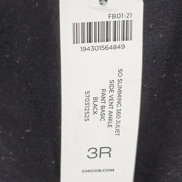 Chico's Women's So Slimming 360 Juliet Side-Vent Ankle Pants - Picture 6 of 8